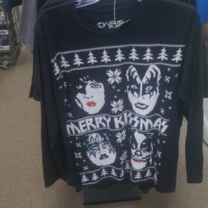 Kiss Merry Kissmas Long Sleeve T-shirt